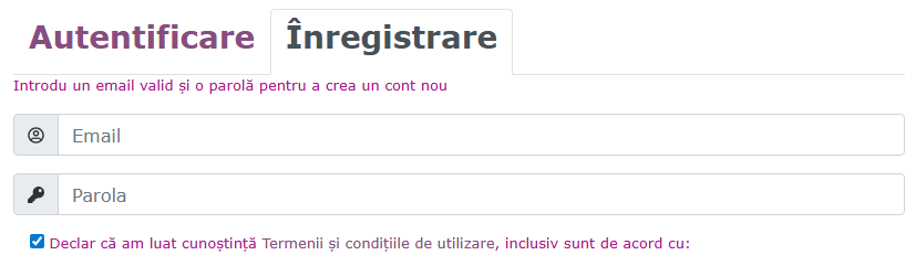 Înregistrare